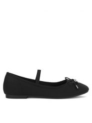Nelli Blu Baleriny CS23350-01 Czarny. Czarne baleriny dziewczęce Nelli Blu, bez wzorów, z materiału, bez obcasa, bez zapięcia. Za 59.99 zł.