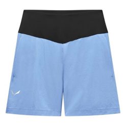 Damskie spodenki turystyczne Salewa Pedroc Light. Niebieskie spodenki sportowe damskie Salewa, s, bez wzorów, z softshellu, trekkingowe. Za 307.50 zł.