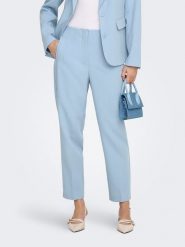 ONLY Spodnie w kolorze błękitnym rozmiar: 36/L32. Niebieskie spodnie materiałowe damskie Only, bez wzorów, z materiału. Za 104.99 zł.