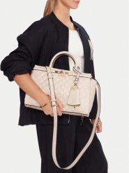 Guess Torebka Idra HWGG81 57060 Beżowy. Brązowe torebki klasyczne damskie Guess, ze skóry, bez dodatków. Za 359.99 zł.