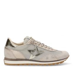 Buty CETTI C1259SRA B V25 Złoty. Szare obuwie sportowe casual damskie QUERCETTI, ze skóry. Za 320.99 zł.