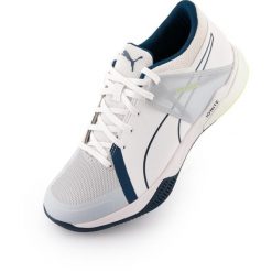 Puma Xbrid 2 Unisex Trampki Biały/Szary-Żółty Rozmiar 38. Szare obuwie sportowe damskie Puma, bez wzorów, bez zapięcia. Za 375.99 zł.