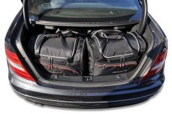 Torby Do Bagażnika Mercedes-Benz C Coupe 2011-2014 4Szt Kjust. Czarne torby podróżne KJUST, bez wzorów, z kauczuku. Za 1,220.00 zł.