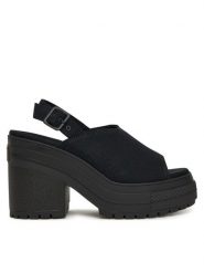 Converse Sandały Chuck 70 De Luxe Heel Sandal Platform A12567C Czarny. Czarne sandały damskie Converse, bez wzorów, z materiału, bez obcasa, na słupku, bez zapięcia. Za 329.99 zł.