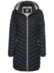 Camel Active Płaszcz pikowany w kolorze granatowym rozmiar: 34. Niebieskie płaszcze damskie Camel Active, bez wzorów, bez kaptura. Za 384.71 zł.