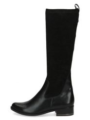 Caprice Kozaki w kolorze czarnym rozmiar: 41. Czarne kozaki damskie Caprice, na zimę, z materiału, bez obcasa, na obcasie, bez zapięcia. Za 294.97 zł.