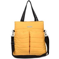 Shopperka sportowa BELTIMORE A4 W89 musztardowa. Torebki klasyczne damskie z jeansu, przez ramię, duże, matowe, bez dodatków. Za 109.99 zł.