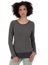 Alife and kickin Koszulka "ConnyAK Z" w kolorze szarym rozmiar: M. Szare koszulki damskie Alife and Kickin, m, bez wzorów, bez kołnierzyka, bez ramiączek. Za 83.95 zł.