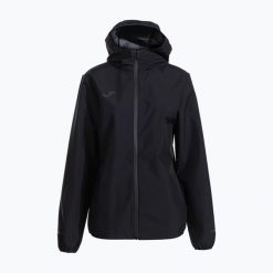 Kurtka do biegania damska Joma R-Night Raincoat. Czarne kurtki damskie Joma, l, bez wzorów, bez kaptura. Za 219.99 zł.