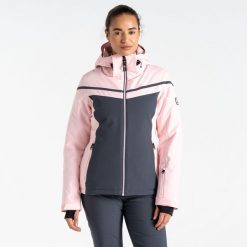 Kurtka narciarska damska Flurry. Niebieskie kurtki damskie Dare 2b, na zimę, bez wzorów, bez kaptura. W wyprzedaży za 449.99 zł.