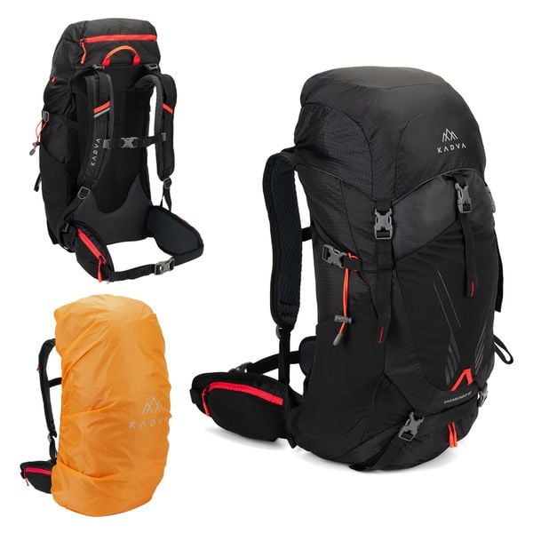 Plecak trekkingowy KADVA Vagabundo 40 l. Czarne plecaki KADVA, bez wzorów. Za 319.99 zł.
