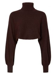 Pieces Golf w kolorze brązowym rozmiar: XL. Brązowe golfy damskie Pieces, xl, bez wzorów, bez ramiączek. Za 114.17 zł.