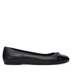 Baleriny MICHAEL Michael Kors. Czarne balerinki damskie MICHAEL Michael Kors, bez wzorów. Za 429.99 zł.