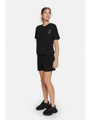 Cardio Bunny Koszulka "Bright" w kolorze czarnym rozmiar: S. Czarne bluzki damskie Cardio Bunny, s, bez wzorów, z bawełny, bez kołnierzyka, bez ramiączek. Za 58.00 zł.