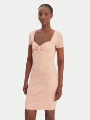 Guess Sukienka codzienna W6GK15 K2950 Pomarańczowy Slim Fit. Brązowe sukienki damskie Guess, z aplikacjami, z syntetyku, bez ramiączek. Za 569.99 zł.