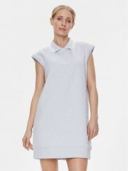 Guess Sukienka codzienna Cheri V4RK00 KBSL0 Błękitny Regular Fit. Niebieskie sukienki damskie Guess, z aplikacjami, z syntetyku, bez ramiączek. Za 179.99 zł.