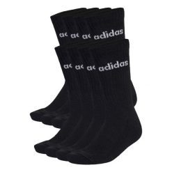 Skarpety Do Łydki Linear Cushioned, Opakowanie 10 Par. Białe skarpetki damskie Adidas, bez wzorów. Za 129.00 zł.