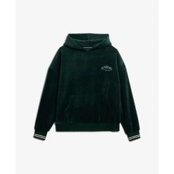 Bluza damska z kapturem Superdry Country Club. Zielone bluzy damskie Superdry, bez wzorów, z kapturem. Za 349.55 zł.