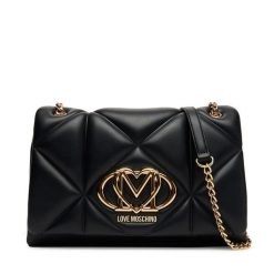 Torebka LOVE MOSCHINO. Czarne torebki wieczorowe damskie Love Moschino, bez wzorów, bez dodatków. Za 829.99 zł.