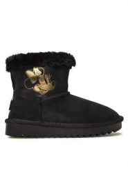 Mickey&Friends Śniegowce CS-021DSTC-A Czarny. Czarne kozaki dziewczęce Mickey&Friends, bez wzorów, z materiału, bez obcasa, bez zapięcia. Za 149.99 zł.