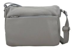 Listonoszka skórzana BARBERINI'S j. szara 519-8. Szare shopper bag Barberinis, bez wzorów, ze skóry, przez ramię, bez dodatków. Za 219.99 zł.