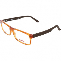 Oprawkin "CA6655" w kolorze pomarańczowo-brązowym. Brązowe okulary przeciwsłoneczne damskie Carrera, Ferragamo. W wyprzedaży za 119.95 zł.