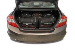 Torby Do Bagażnika Honda Civic Limousine 2012-2017 5Szt Kjust. Czarne torby podróżne KJUST, bez wzorów, z kauczuku. Za 1,515.00 zł.