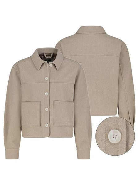 Sublevel Kurtka koszulowa w kolorze beżowym rozmiar: S. Brązowe kurtki damskie Sublevel, s, bez wzorów, bez kaptura. Za 140.20 zł.