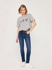 LTB Dżinsy "Molly Super High" - Slim fit - w kolorze granatowym rozmiar: W27/L32. Niebieskie jeansy damskie LTB, z podwyższonym stanem. Za 79.03 zł.
