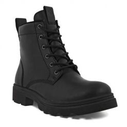 Buty do chodzenia damskie Ecco Winterstiefel Grainer. Czarne obuwie sportowe damskie ECCO, z materiału, za kostkę, bez zapięcia, trekkingowe. Za 881.00 zł.