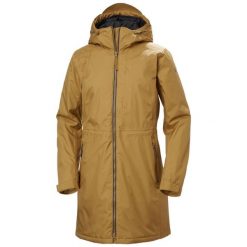 Długa kurtka wodoodporna ocieplana dla kobiet Helly Hansen Westport. Brązowe kurtki damskie Helly Hansen, na jesień, l, bez wzorów, z poliamidu, bez kaptura. Za 797.65 zł.