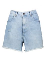 Pepe Jeans Szorty dżinsowe w kolorze błękitnym rozmiar: W30. Niebieskie szorty damskie Pepe Jeans, z aplikacjami, z jeansu, z podwyższonym stanem. Za 130.99 zł.