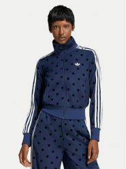 Adidas Bluza Satin Polka Dots Tt Track Top LI2852 Niebieski Regular Fit. Niebieskie bluzy damskie Adidas, m, bez wzorów, z syntetyku, bez kaptura. Za 296.99 zł.