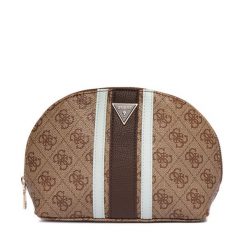 Kosmetyczka Guess. Brązowe kosmetyczki damskie Guess, z aplikacjami. Za 214.99 zł.