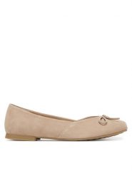 Caprice Baleriny 9-22109-46 Beżowy. Brązowe balerinki damskie Caprice, bez wzorów, ze skóry. Za 231.99 zł.