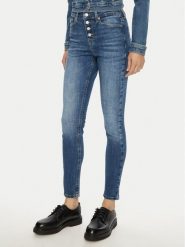 Tommy Jeans Jeansy Nora DW0DW19546 Niebieski Skinny Fit. Niebieskie jeansy damskie Tommy Jeans, bez wzorów, z bawełny. Za 259.99 zł.