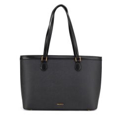 Torebka GINO ROSSI. Czarne shopper bag Gino Rossi, bez wzorów, bez dodatków. Za 167.99 zł.