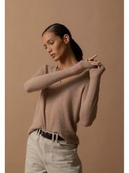 Perfect Cashmere Kaszmirowy sweter "Shannon" w kolorze beżowym rozmiar: M. Brązowe swetry klasyczne damskie Perfect Cashmere, m, z kaszmiru, bez kołnierzyka. Za 304.99 zł.