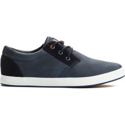 Granatowe Tenisówki Inclusive. Niebieskie buty sportowe chłopięce Born2be, na lato, z materiału, na sznurówki. Za 64.99 zł.