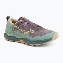 Buty do biegania damskie Mizuno Wave Daichi 9. Zielone obuwie sportowe damskie Mizuno, bez zapięcia, do biegania, mizuno wave. Za 449.99 zł.