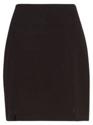 MOSS COPENHAGEN Spódnica "Cally Chana" w kolorze ciemnobrązowym rozmiar: L. Czarne spódnice damskie Moss Copenhagen, l, bez wzorów, mini. Za 121.51 zł.