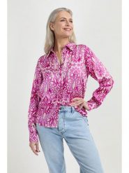 Josephine & Co Bluzka "Jack" w kolorze różowo-kremowym rozmiar: 38. Różowe bluzki damskie Josephine & Co, bez wzorów, z wiskozy, bez kołnierzyka, bez ramiączek. Za 230.99 zł.