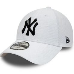 Czapka New Era Diamond Era 9Forty New York Yankees, Dla obu płci. Białe czapki damskie New Era, bez wzorów, z bawełny. Za 129.99 zł.