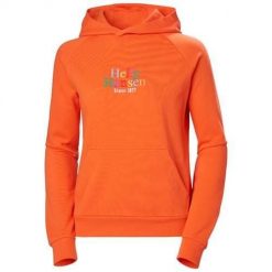 Bluza sportowa damska Helly Hansen Core Graphic. Brązowe bluzy damskie Helly Hansen, s, bez wzorów, z kapturem. Za 501.00 zł.