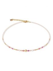 COEUR DE LION Naszyjnik z kryształami Swarovski - dł. 42 cm rozmiar: onesize. Różowe naszyjniki damskie COEUR DE LION, z kryształem, szklane. Za 279.31 zł.
