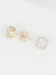 OR ÉCLAT Złote kolczyki-wkrętki "Jones" z cyrkoniami rozmiar: onesize. Żółte kolczyki damskie Or Éclat, z cyrkonią, złote. Za 867.95 zł.