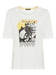 Olsen Koszulka w kolorze białym rozmiar: 48. Białe bluzki damskie Olsen, bez wzorów, bez kołnierzyka, bez ramiączek. Za 59.95 zł.