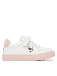 KARL LAGERFELD Sneakersy Z31184 M Biały. Białe buty sportowe dziewczęce KARL LAGERFELD, bez wzorów, ze skóry, bez zapięcia. Za 484.99 zł.