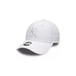 Czapka z daszkiem damska New Era 9FORTY MLB New York Yankees 80524868. Białe czapki z daszkiem damskie New Era, na wiosnę, bez wzorów, z bawełny. Za 99.00 zł.
