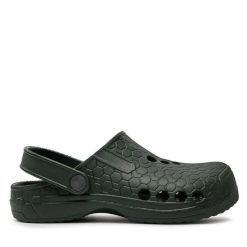 Klapki Dry Walker. Zielone klapki damskie Dry Walker, bez wzorów, bez obcasa, bez zapięcia. Za 49.99 zł.